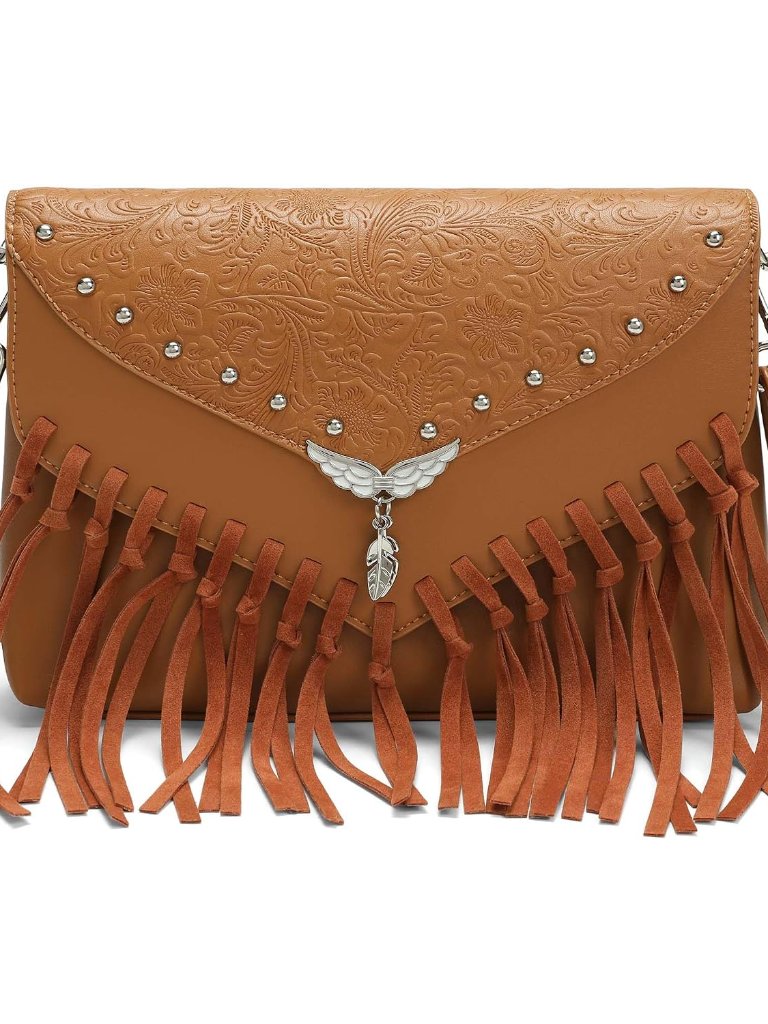 Western Crossbody Purse For Women Festival Cowgirl Fringe Bag With Adjustable St
